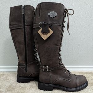 Harley-Davidson® Women's Beechwood 15" Motorcycle Boots  Stone D83858